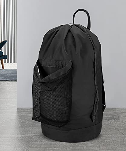 Dalykate Backpack Laundry Bag with Shoulder Straps and Mesh Pocket