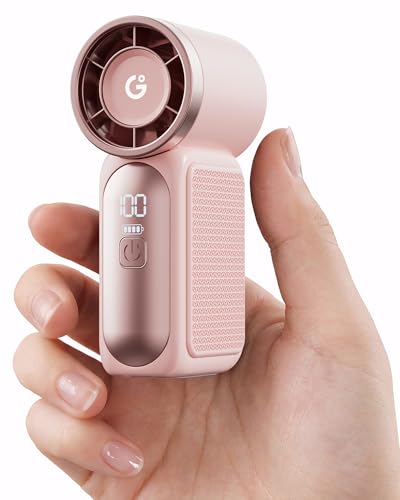 Gaiatop Portable Handheld Mini Fan, 6-Speed Personal Fan with LED Display