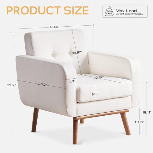 3-Piece Modern Upholstered Living Room Sofa Set with Button Tufting