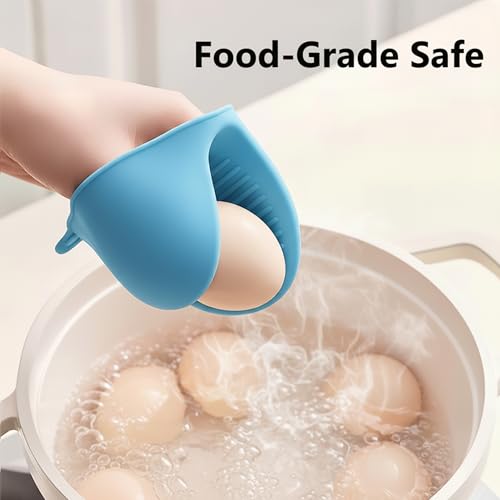 Mini Silicone Oven Gloves - Heat Resistant Finger Protector for Cooking