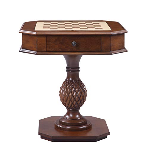 Reversible 3-in-1 Game Table with Storage Drawers - 20-Inch Square