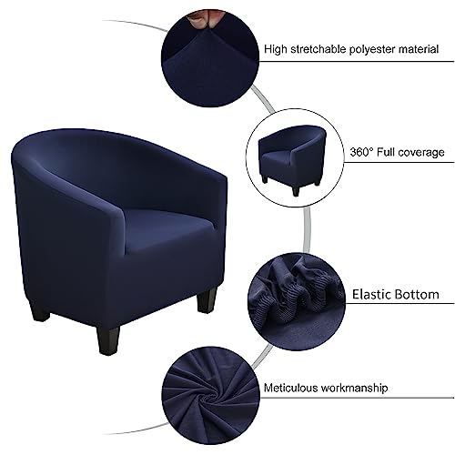 Stretch Club Chair Slipcover - Soft & Durable Barrel Chair Cover