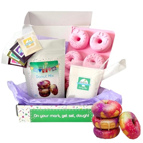 Gluten-Free Unicorn Donut Baking Kit for Kids with Silicone Pan