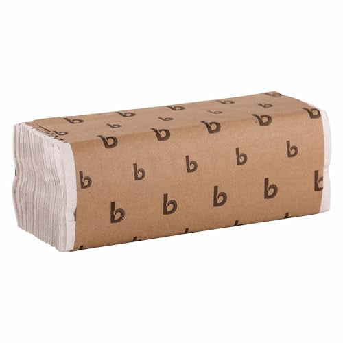 C-Fold Commercial Paper Hand Towels - 1-Ply White Disposable Towels (12 Packs)