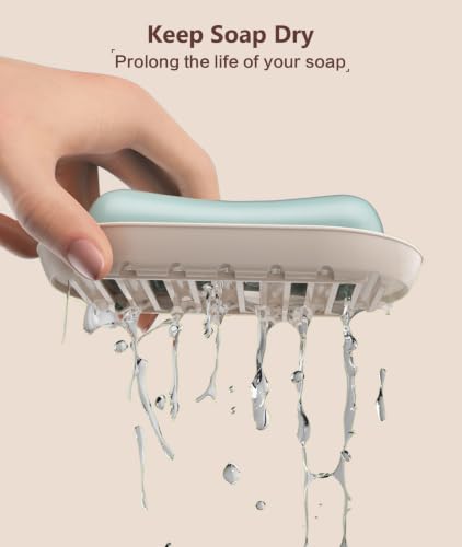 Leakproof Travel Soap Case with Lid - Portable Bar Soap Holder for Camping