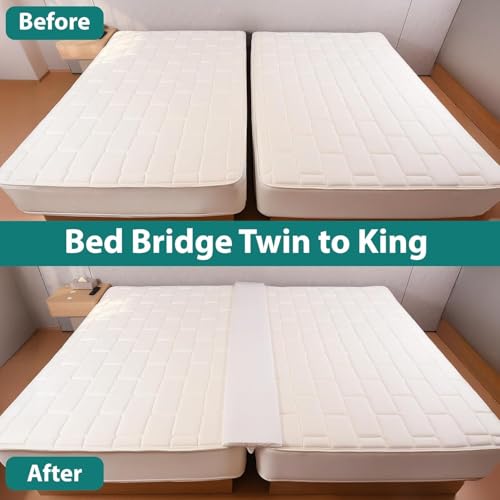 Split King Bed Bridge Mattress Gap Filler - 80" x 12" Extra Wide Converter