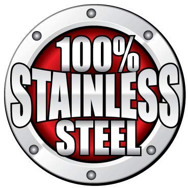 Stainless Steel Shutter Hardware Kit with 1 1/2" Offset for Windows