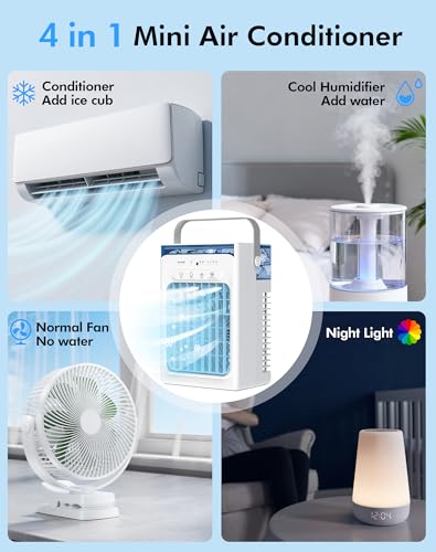 Portable Air Conditioner Personal Mini Evaporative Air Cooler with Remote