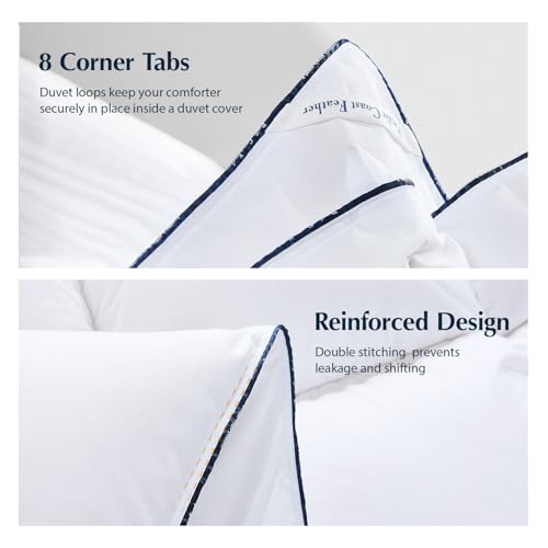 Pacific Coast All-Season White Goose Feather & Down Fiber Comforter, King