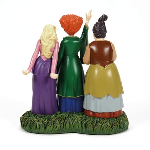 Sanderson Sisters Amok Figurine - Hand-Painted Halloween Village Decor, 3.78"