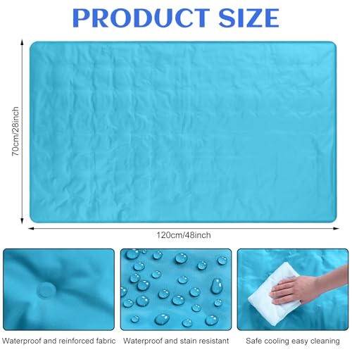 Cooling Mattress Pad, 48x28 Inch Gel Bed Mat for Hot Sleepers