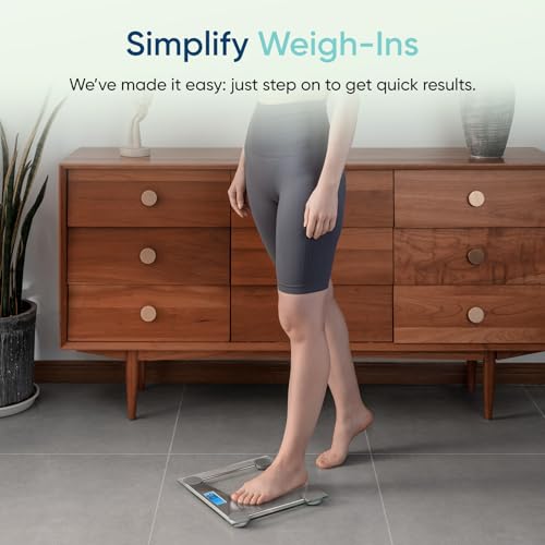 Etekcity Digital Body Weight Bathroom Scale with Tempered Glass and LCD Display