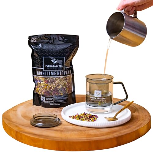 Pure And Easy Glass Tea Infuser Mug 400ml – Plastic-Free Loose Leaf Steeping Cup