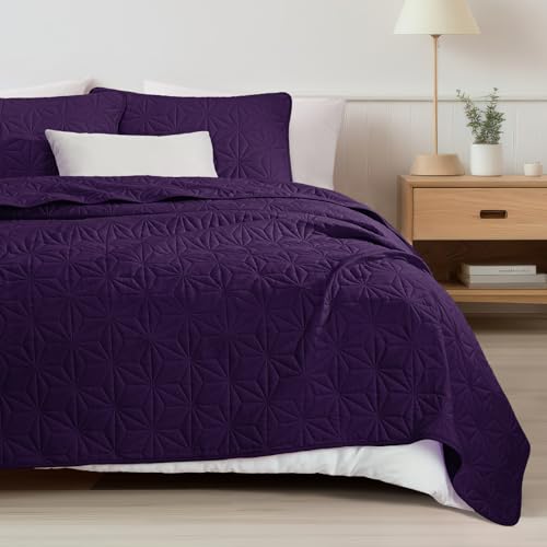 Whale Flotilla King Quilt Bedding Set - 3-Piece Lightweight Bedspread