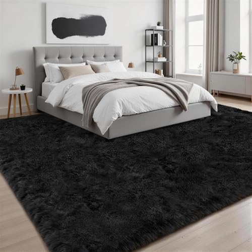 8x10 Fluffy Shag Area Rug - Ultra Soft Non-Slip Living Room Carpet