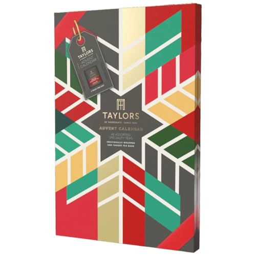 Taylors of Harrogate Holiday Tea Advent Calendar 48 Tea Bags - 24 Days Pack of 1