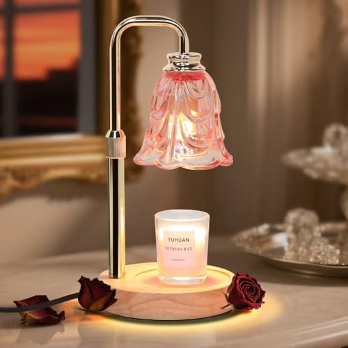 Adjustable Candle Warmer Lamp with Timer - Dimmable Wax Warmer