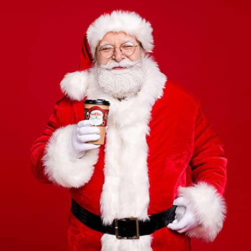 Faccito 120 Pack Christmas Coffee Cup Sleeves for 12 oz & 16 oz Hot Drinks