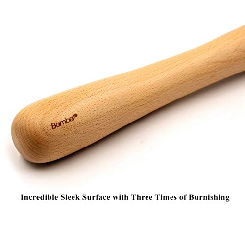 Bamber Extra Long Wooden Cocktail Mojito Muddler - 12 x 1.6 Inches Bar Tool