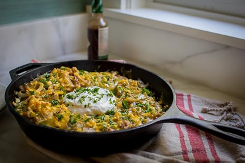 Pre-Seasoned Cast Iron Skillet 10.25 Inch - Non-Toxic Frying Pan