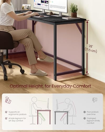 55-Inch Minimalist Computer Desk, Modern Home Office Study Work Table