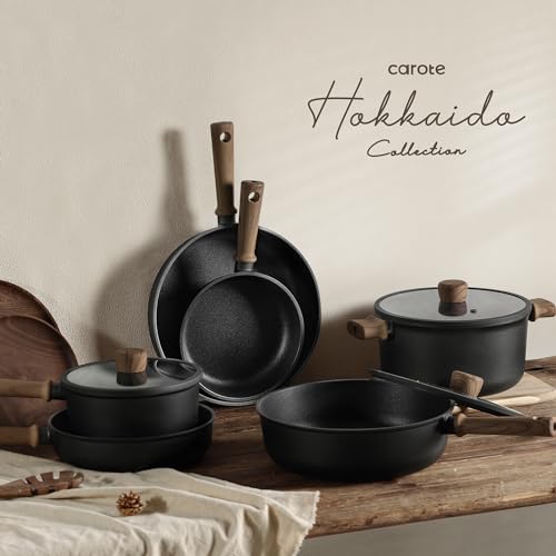 16-Piece Nonstick Cookware Set - Titanium Reinforced Pots and Pans