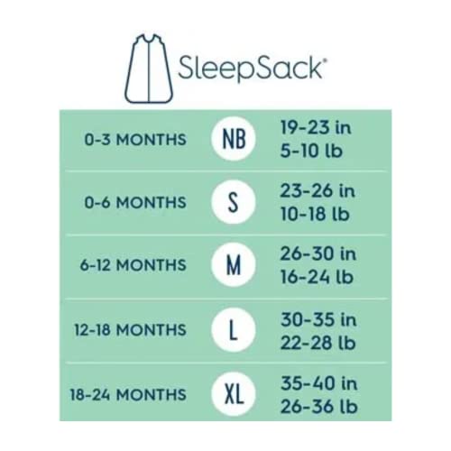 HALO 100% Cotton Wearable Blanket SleepSack, TOG 0.5 - Aster Flowers, Medium