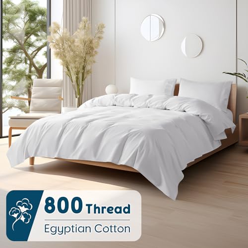 SONORO KATE 800 Thread Count Egyptian Cotton King Sheets Sateen Weave