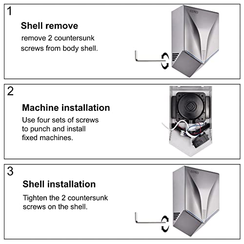 Automatic High-Speed Hand Dryer - Commercial Infrared Touchless Wall Mount