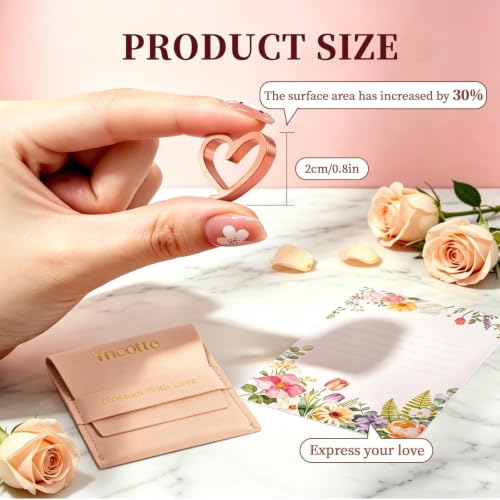 Pure Copper Flower Food Heart Charm - Reusable Vase Water Cleaner