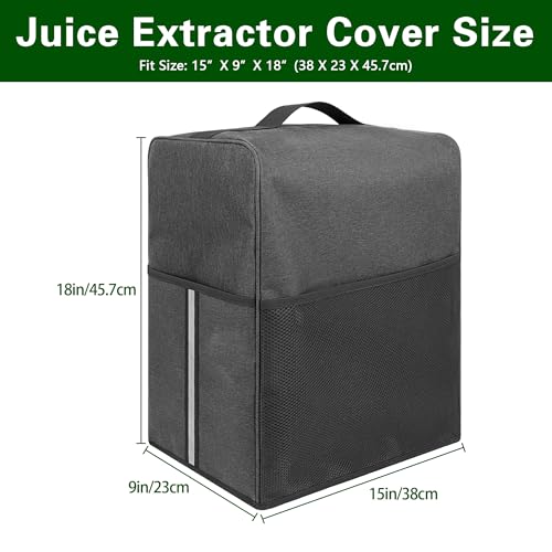 Waterproof Juicer Dust Cover with Accessory Pockets - 15x9x18 Inch