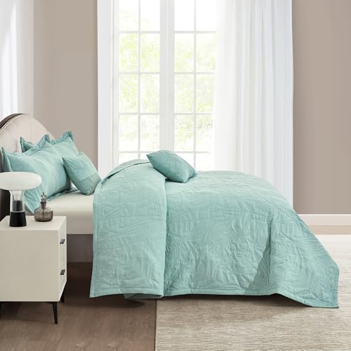 HZ & HY Oversized Alaskan King 5-Piece Quilt Set - 138x122 Bedspread