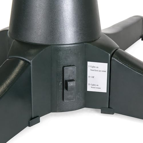 360-Degree Rotating Christmas Tree Stand for Artificial Trees up to 7.5ft