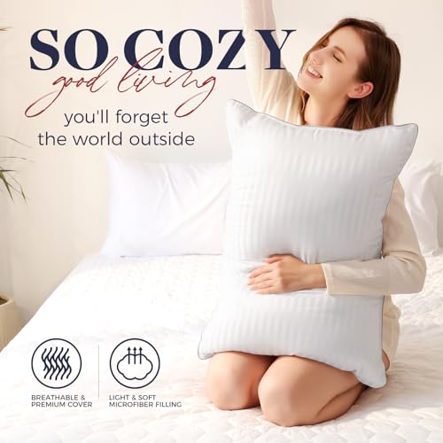King Size Down Alternative Pillow - 2 Pack Super Soft for Sleeping