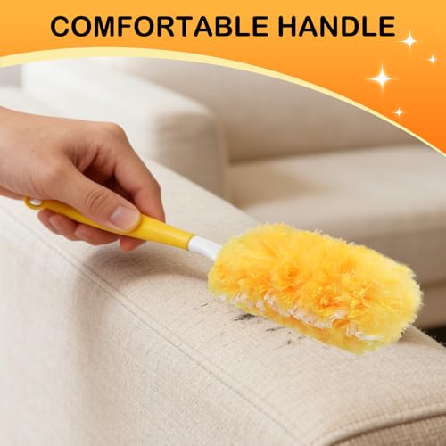 Heavy Duty Microfiber Duster Refills with Handle - 30 Count Cleaning Kit