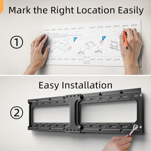 IWORKBOARD Tilting TV Wall Mount for 32 to 90 Inch TVs up to 132 lbs