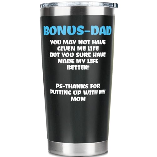 Fatbaby Bonus Dad 20oz Tumbler - Funny You May Not Have Given Me Life Gift Cup