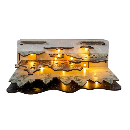 Kurt Adler 9.8in Battery-Operated Lighted Christmas Village