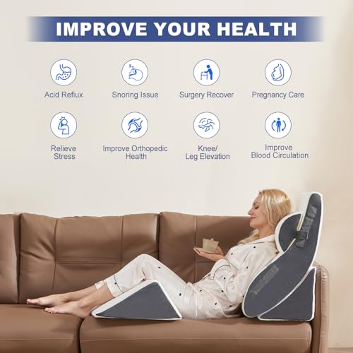 4PCS Adjustable Orthopedic Wedge Pillow Set for Pain Relief