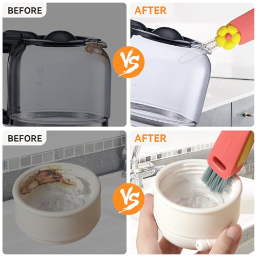 3-in-1 Bottle Cleaning Brush Set - Multifunctional Cup Lid Gap Cleaner