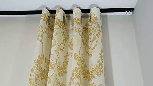 Heavy Duty Ceiling Mount Curtain Track Set with Wheeled Carriers - 4ft Silver