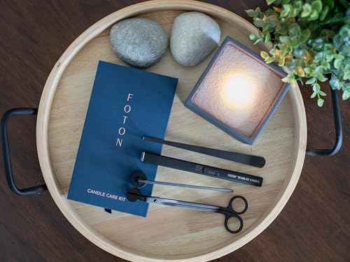 Candle Care Kit with USB Electric Lighter, Wick Trimmer & Snuffer