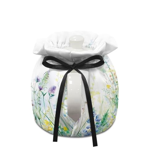 Floral Insulated Tea Cozy for 27-41 oz Teapots, Washable Thermal Kettle Cover