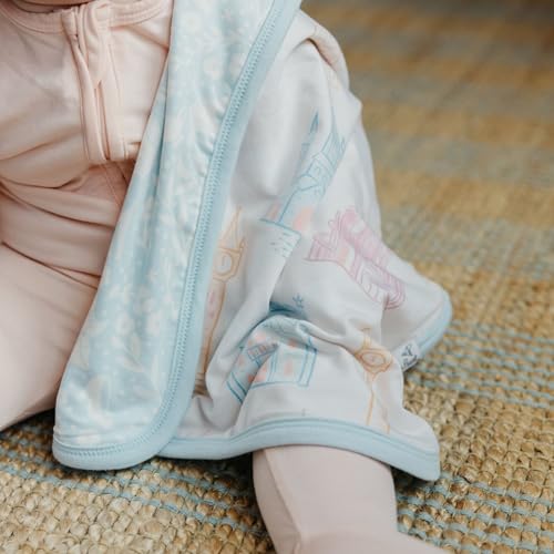 Copper Pearl 3-Layer Knit Security Blanket Set Sized 16" x 16" 2-Pack Princess Palaces