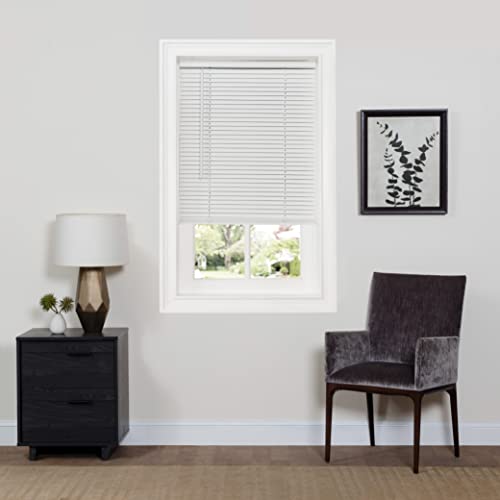 Cordless Room Darkening Mini Blinds, 29x64 in, Pearl White