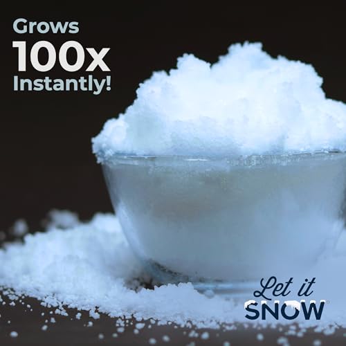 Let it Snow Instant Fake Snow Powder for Slime and Christmas Decor