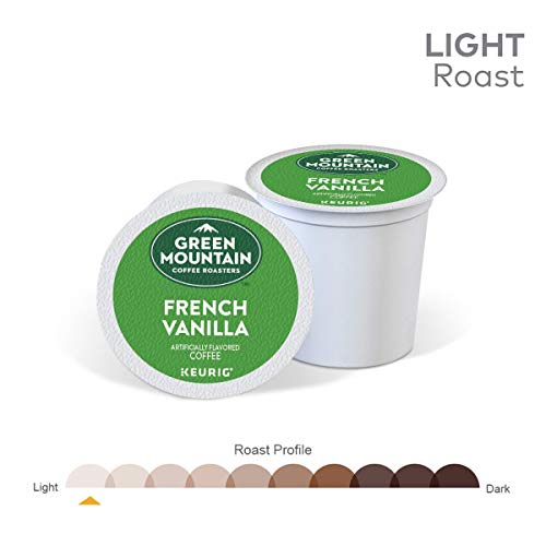 Green Mountain Coffee Roasters French Vanilla K-Cup Pods - Flavored Light Roast Coffee, 24 Count