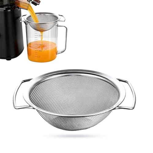 Stainless Steel Fine Mesh Juice Strainer for Smooth Pulp-Free Juicing