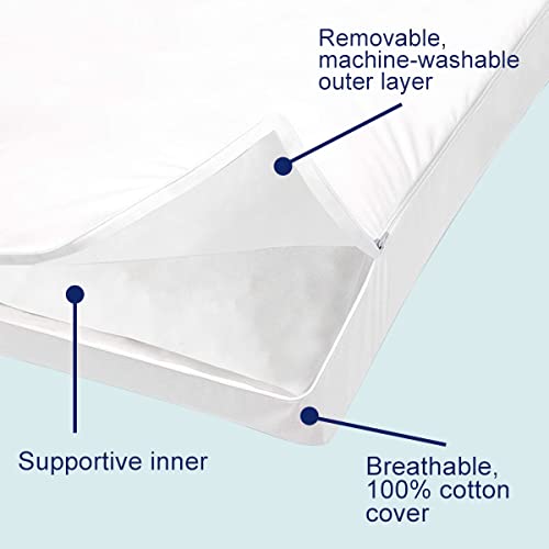Adjustable King Size Pillows Set of 2 | Hybrid Memory Foam & Down Alternative