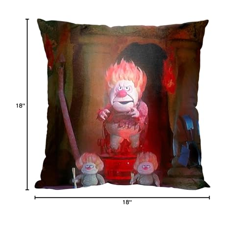 Northwest The Year Without a Santa Claus Pillow Hail Heat Miser 18x18